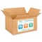 Idl Packaging 16 in x 10 in x 8 in Shipping Box, Kraft, Corrugate, Single Wall, 200#, 10 PK B-16108-10 - alternate 1